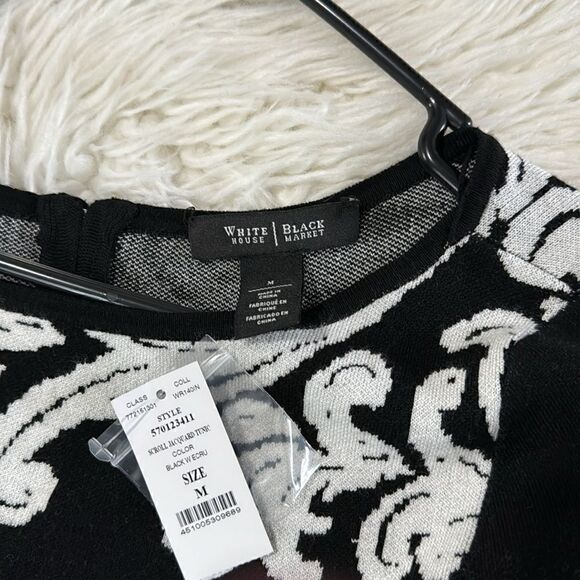 WHITE HOUSE BLACK MARKET SWEATER MINI DRESS NWT SIZE M - Picture 5 of 10